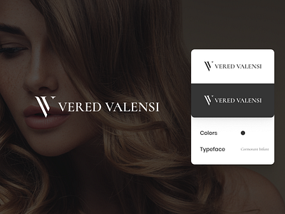 Logo Design for Vered Valensi branding design hair hair care hair extensions hair salon logo logodesign luxury monogram responsive design ui ux web web design website design