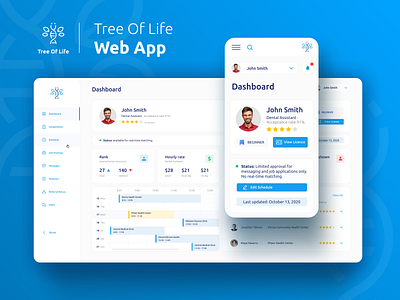 Tree Of Life - Web App app app design design desktop design mobile design responsive design ui ux web app design webdesign website design