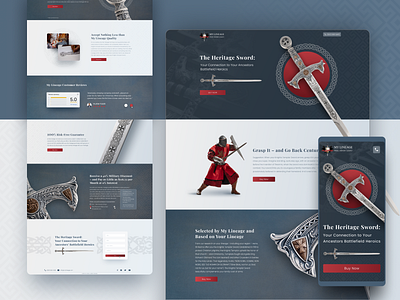 My Lineage - Landing Page Design design desktop design mobile design responsive design responsive website design ui ux web webdesign website design