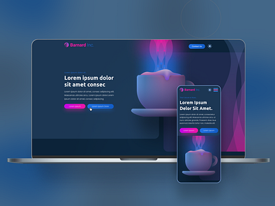 ICO Fundraising Design Concept - Dark Mode branding design desktop design illustration logo responsive design ui ux webdesign website design