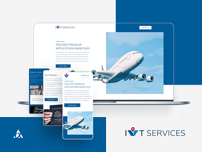 IVT Services - Landing Page Design design desktop design responsive design ui ux webdesign website design