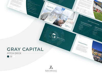 Gray Capital - Pitch Deck Design design pitchdeck presentation