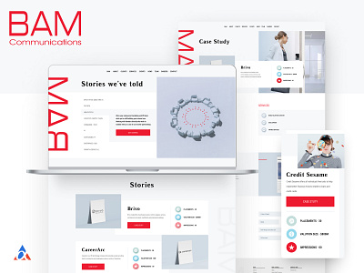 BAM Agency - HubSpot Template branding design desktop design responsive design ui ux webdesign website design