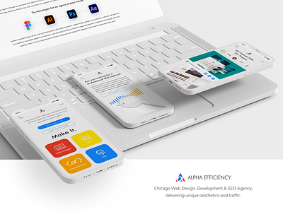 Alpha Efficiency - Website branding design desktop design illustration logo responsive design ui ux webdesign website design