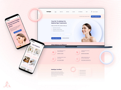 MedSpa Website Template branding design desktop design responsive design ui ux w webdesign website design