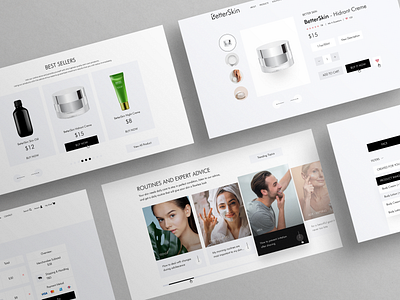 BetterSkin.com branding design desktop design illustration logo responsive design ui ux webdesign website design