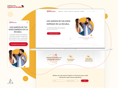 Opciones Escolares - Website Design branding design desktop design responsive design ui ux webdesign website design