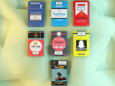 Social media cigarette packets