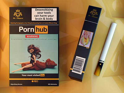 Social media cigarette packet
(Pornhub)