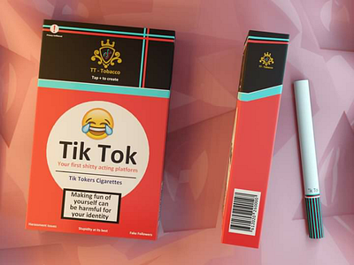 Social media cigarette packet
(Tiktok)