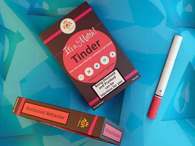 Social media cigarette packet
(Tinder)