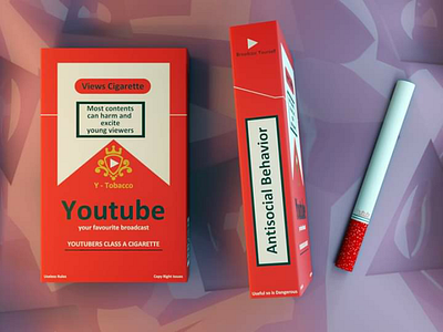 Social media cigarette packet
(Youtube)