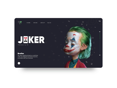 Joker DC adobe illustrator adobe xd design illustrator ui uiux web web design website