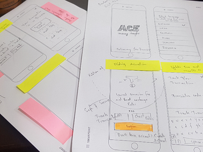 App User Flow Sketches