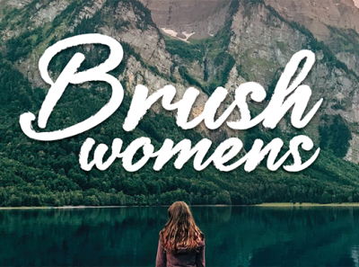 brush women font