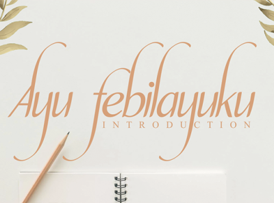 ayu febilayuku andikastudio branding calligraphy classy display elegant fashion feminine handwriting invitation lettered letterhead ligature product script signature stylisth wedding