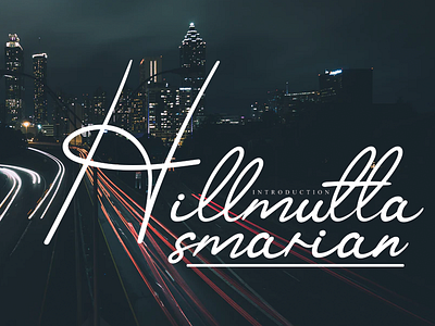 Hillmutta handwriting font