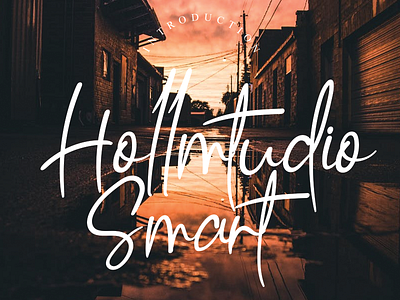 Hollmtudio smart handwriting font