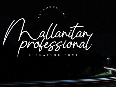 Mallanitan handwriting font andikastudio branding calligraphy classy display elegant fashion feminine handwriting invitation lettered letterhead ligature product script signature stylisth wedding