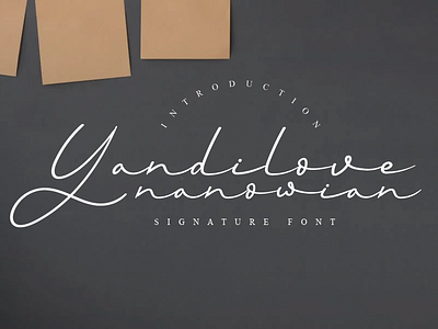 Yandilove handwriting font