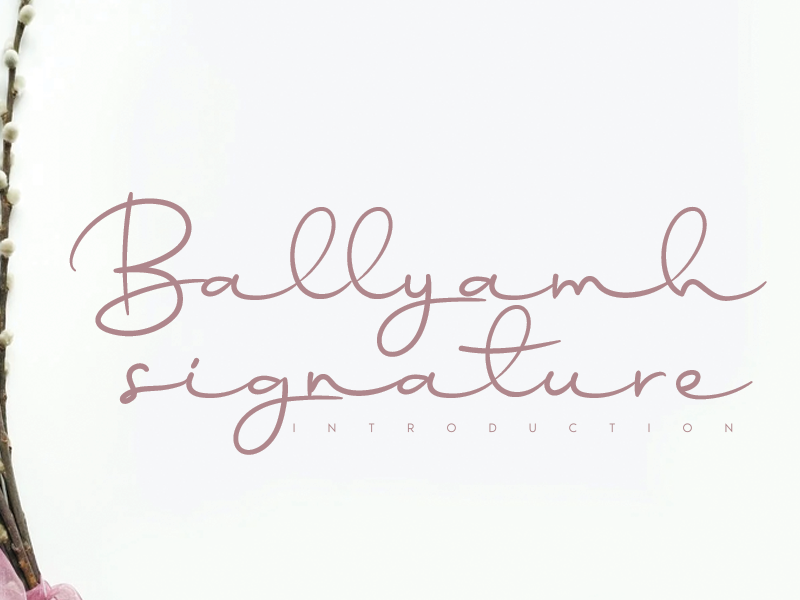 Download Free Ballyamh Handwriting Font By Andikastudio On Dribbble PSD Mockups.