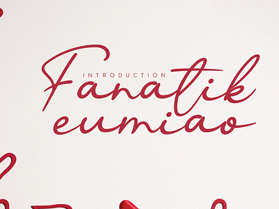 Fanatik handwriting font andikastudio branding calligraphy classy display elegant fashion feminine handwriting invitation lettered letterhead ligature product script signature stylisth wedding