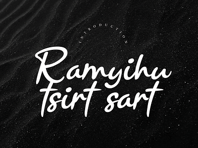 Ramyihu handwriting font