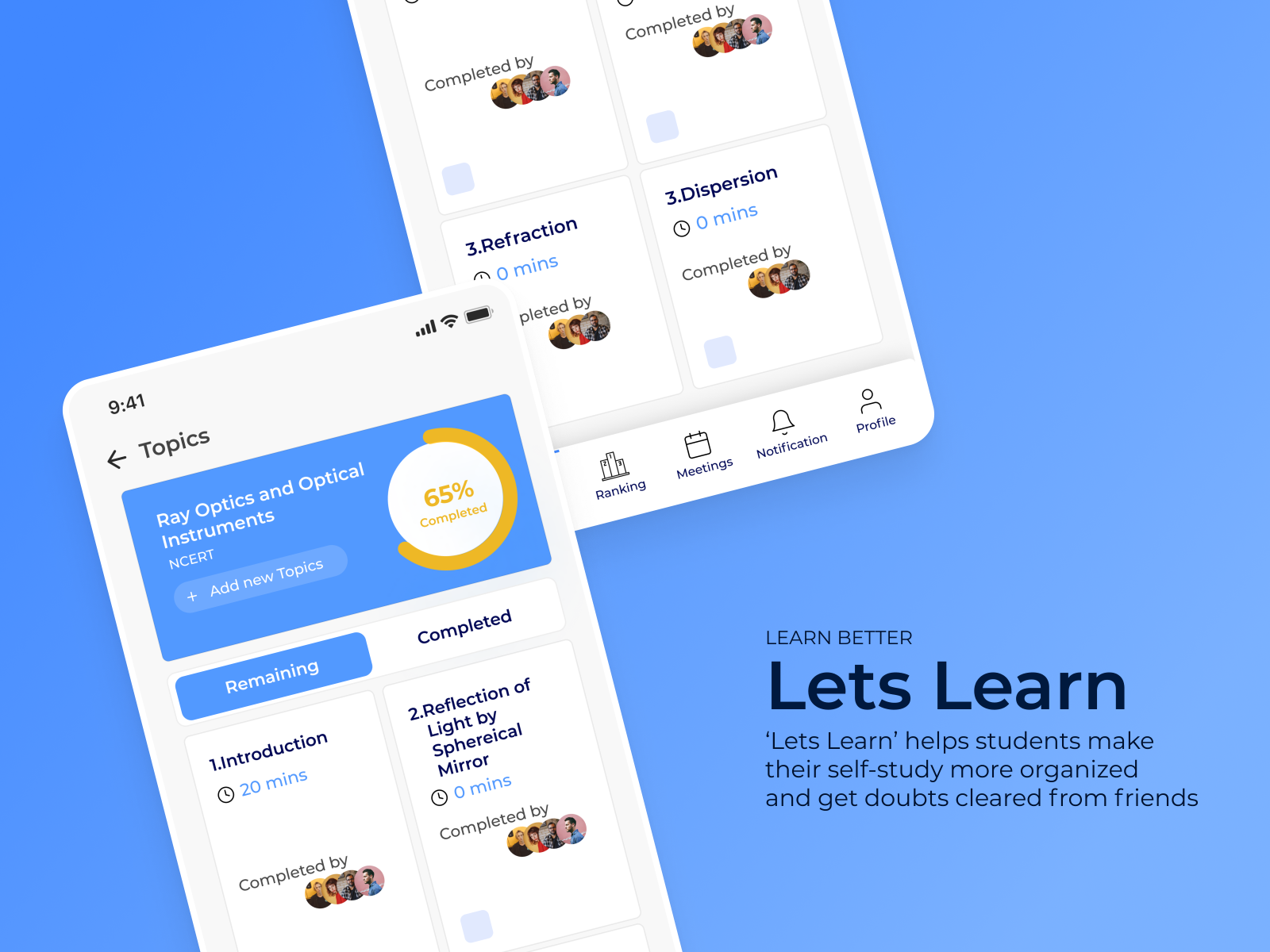 Lets Learn - UI UX Design by Shebin Joseph on Dribbble