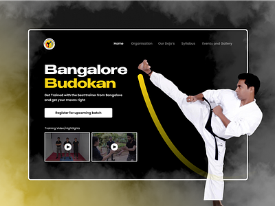 Karate Landing Page | Hero Section