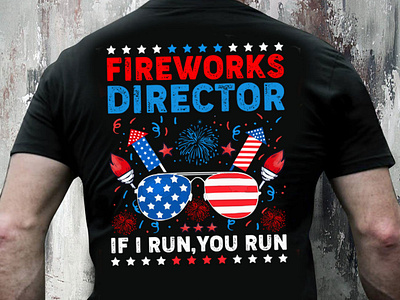 4th Of July Fireworks Director I Run You Run T-Shirt