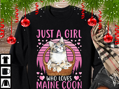 Just a Girl Who loves Maine Coon cat