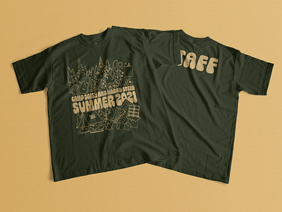 Camp Stein T-shirt apparel arizona camping design illustration retro shirt summer tshirt vector