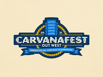 Carvanafest Out West branding design event graphic design illustration logo poster