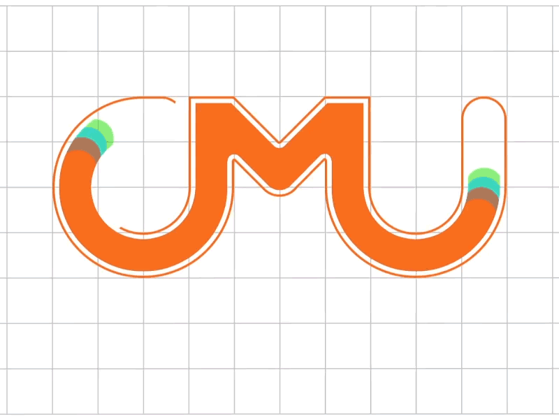 CMUX LOGO DESIGN cheetah grid line logo mobile