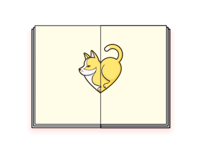 book of love book c4d dog fox gif rabbit whale