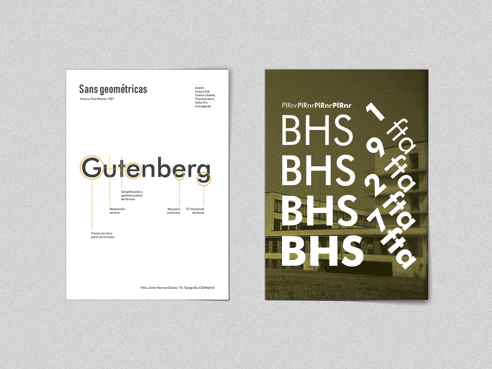 Typographic flyers
