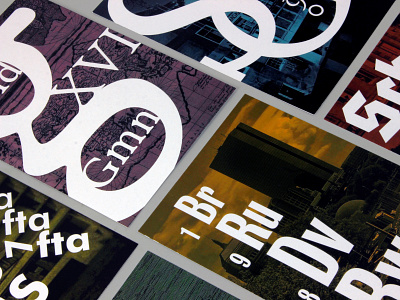 Typographic flyers (front)