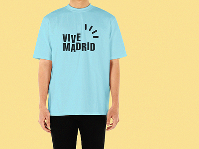Vive Madrid, Madrid Vive t-shirt blue branding coronavirus covid19 logo madrid merchandise merchandising spain t shirt tee type vive