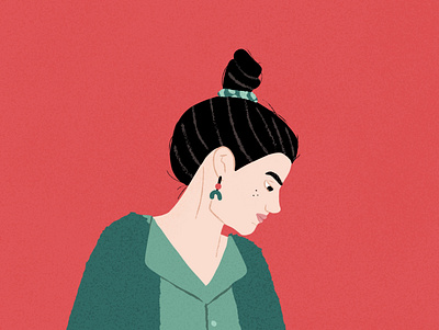 The High Bun design digital digital art digital illustration female empowerment illustration print procreate