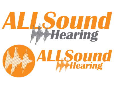 ALLSound Hearing Logo brand icon id logo sound wave
