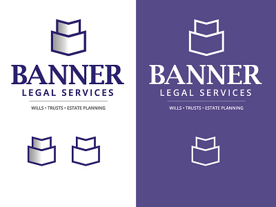 Banner Legal Services b banner blocks brand gradient icon legal purple royal shape