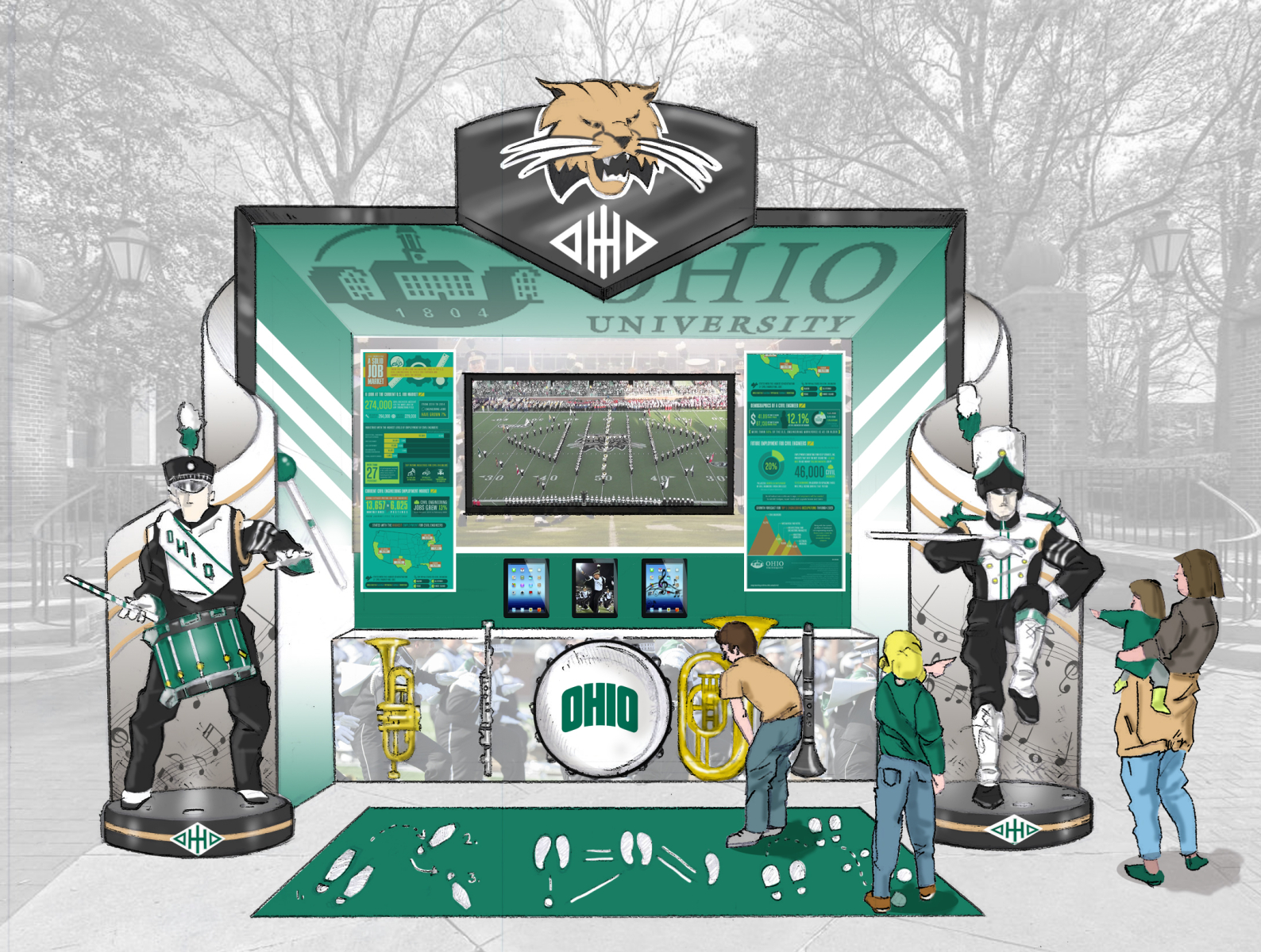 Experiential Design for Ohio University Band by Chris Weiermiller on