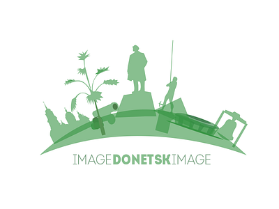 Image Donetsk city cultural design donetsk flat graphic open people sight social ukraine