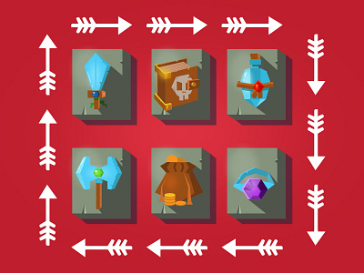 Low Poly Fantasy Game Icons