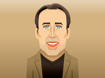 Nicolas Cage actor illustration nicolas cage portrait