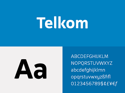 Telkom corporate typeface corporate custom font sans sans serif telkom type typeface