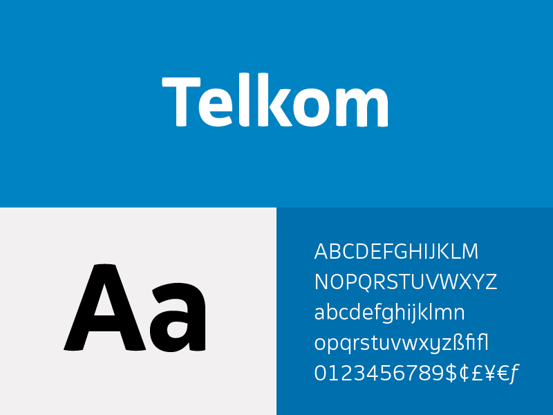 Telkom corporate typeface sans serif sans font type custom typeface corporate telkom