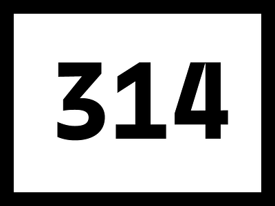 314 1 3 314 4 mono monospace monospaced numbers