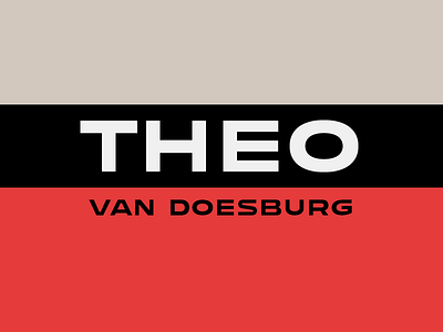 Theo Van Doesburg bauhaus capitals caps sans sans serif theo theo van doesburg van doesburg