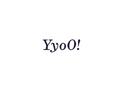 Yyoo! italic serif text yyoo